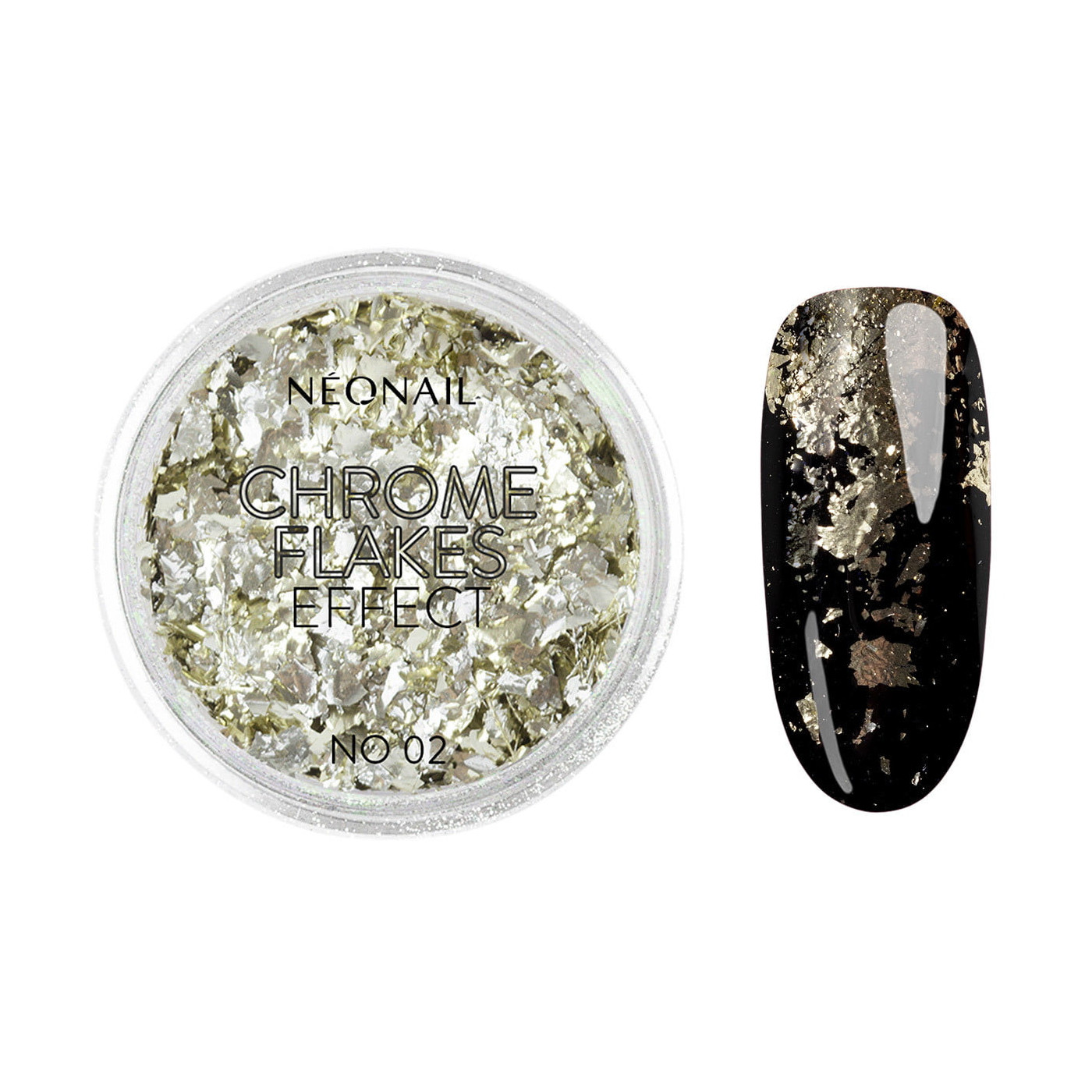 Poudre Chrome Flakes Effect No. 02