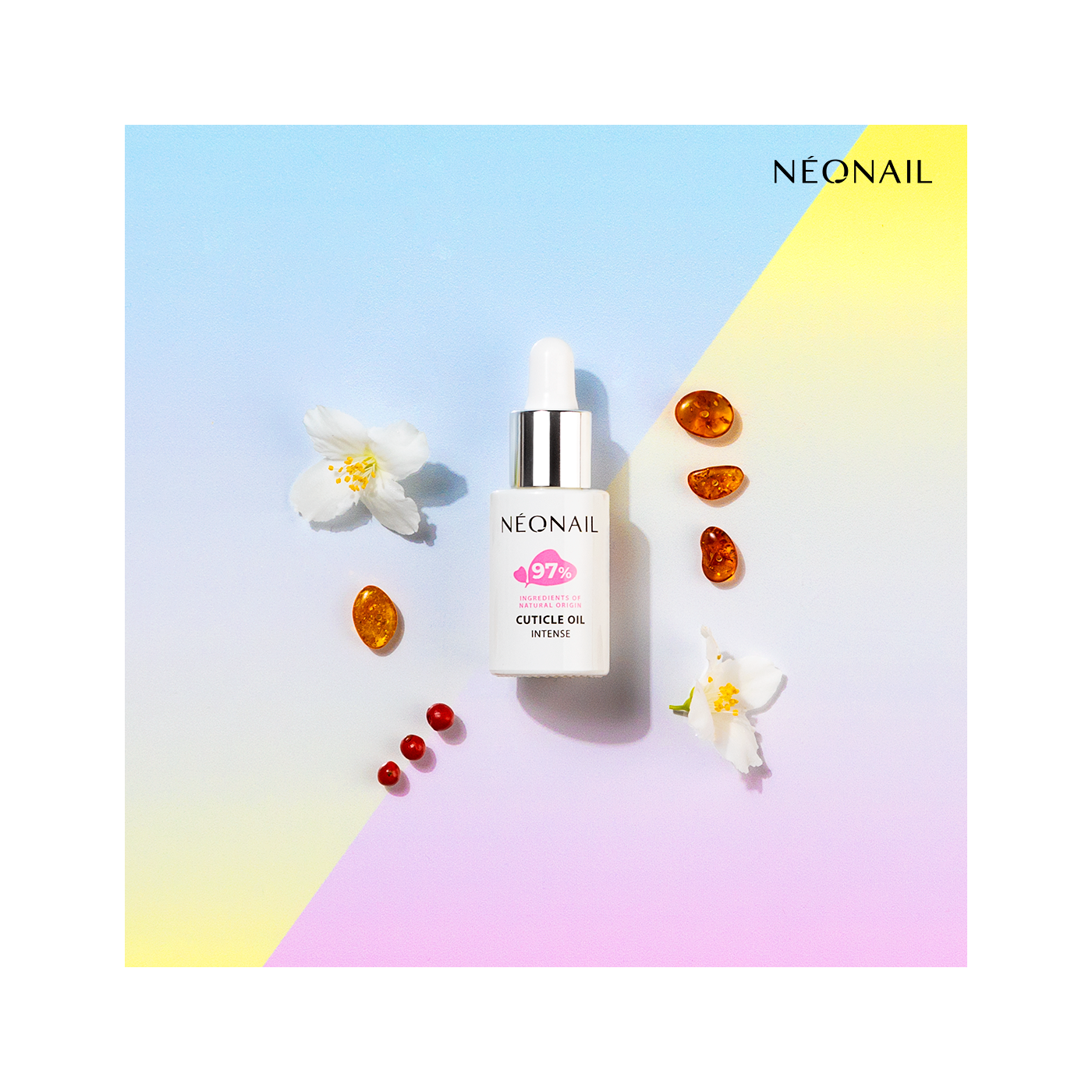 Huile &agrave; cuticules avec une pipette 6,5 ml - Oil Intense