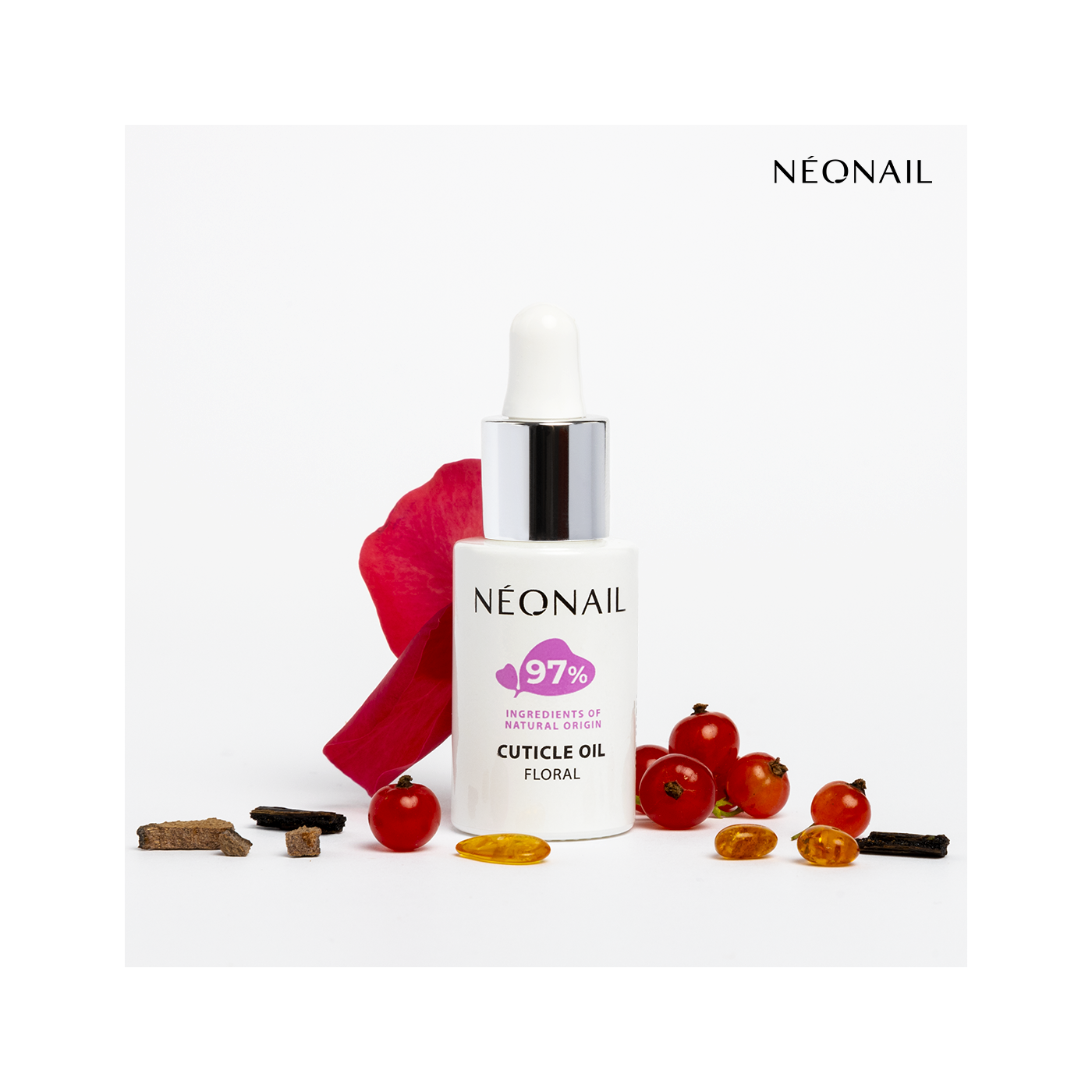 Huile &agrave; cuticules avec une pipette 6,5 ml - Oil Floral