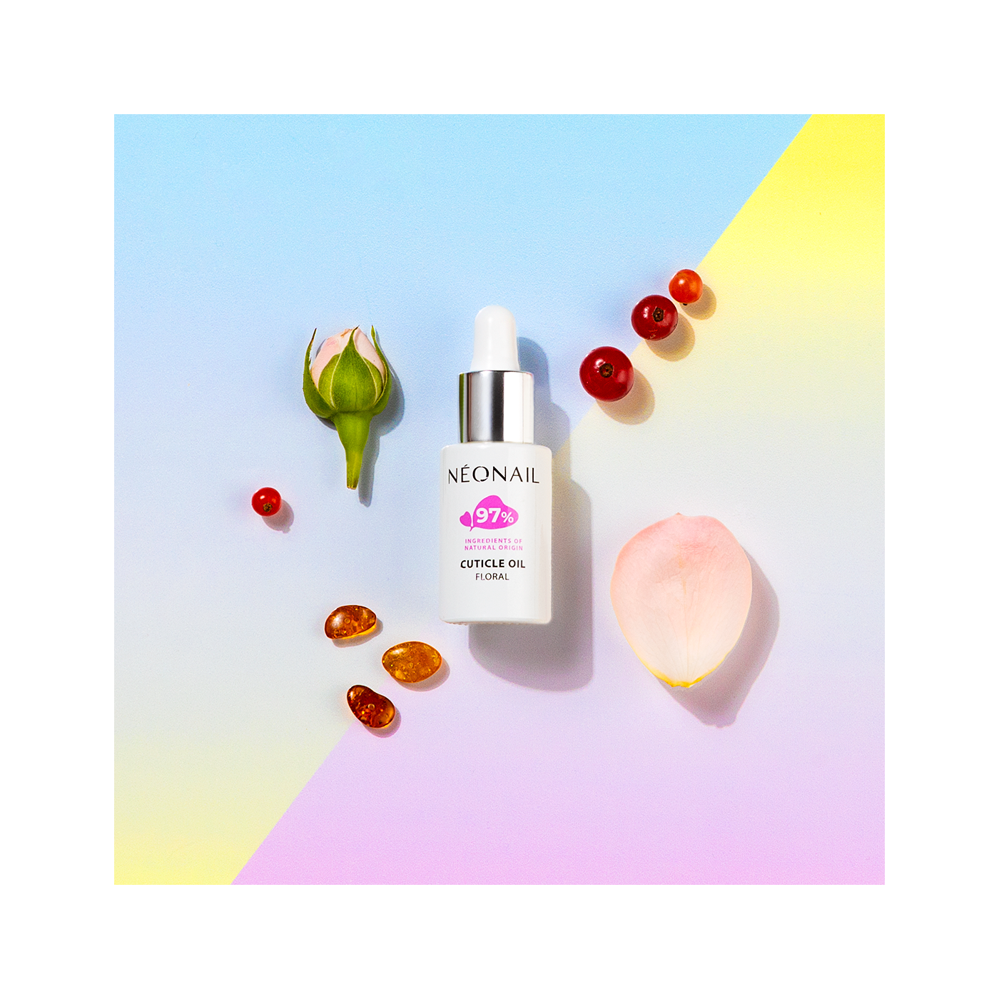 Huile &agrave; cuticules avec une pipette 6,5 ml - Oil Floral