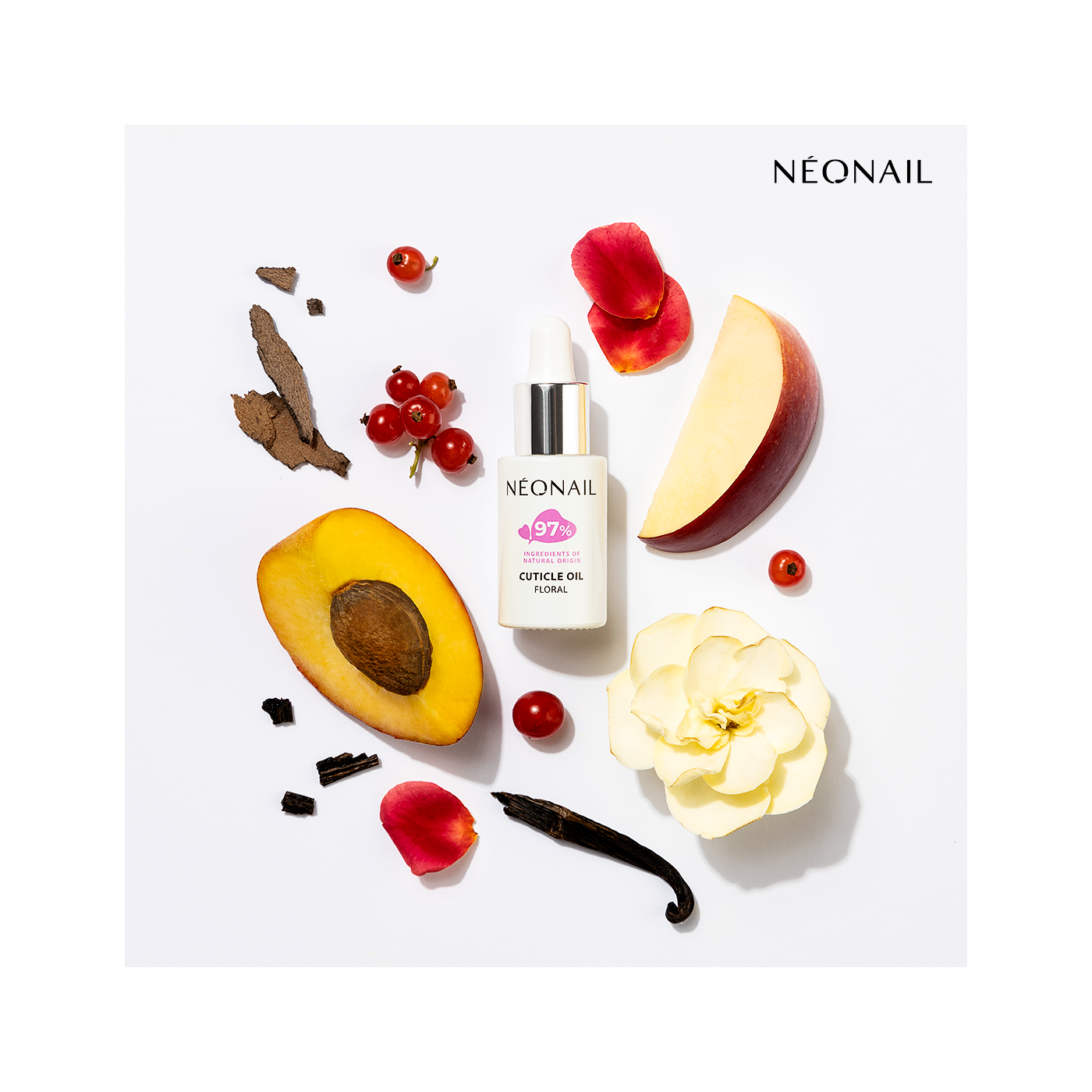 Huile &agrave; cuticules avec une pipette 6,5 ml - Oil Floral