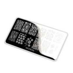 Plaque de stamping - floraux