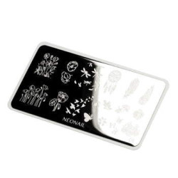Plaque de stamping - fleurs & nature