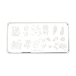 Plaque de stamping - fleurs & nature