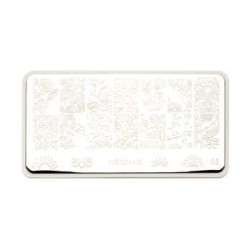 Plaque de stamping - nature florale