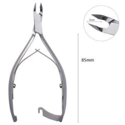 Pince &agrave; cuticules 5 mm avec fermoir