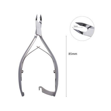 Pince &agrave; cuticules 5 mm avec fermoir