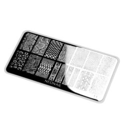 Plaque de stamping - motifs animaliers