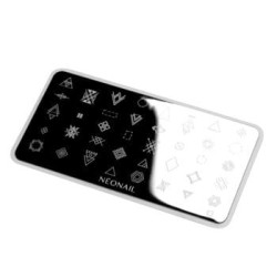 Plaque de stamping - motifs g&eacute;om&eacute;triques