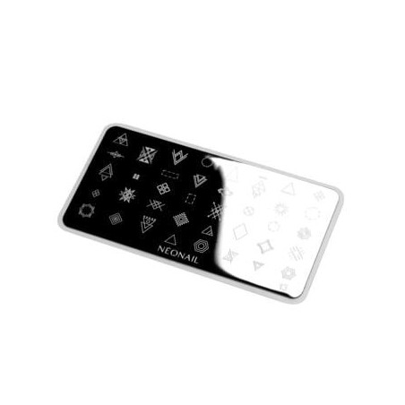 Plaque de stamping - motifs g&eacute;om&eacute;triques