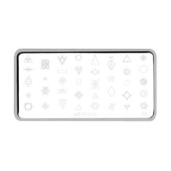 Plaque de stamping - motifs g&eacute;om&eacute;triques