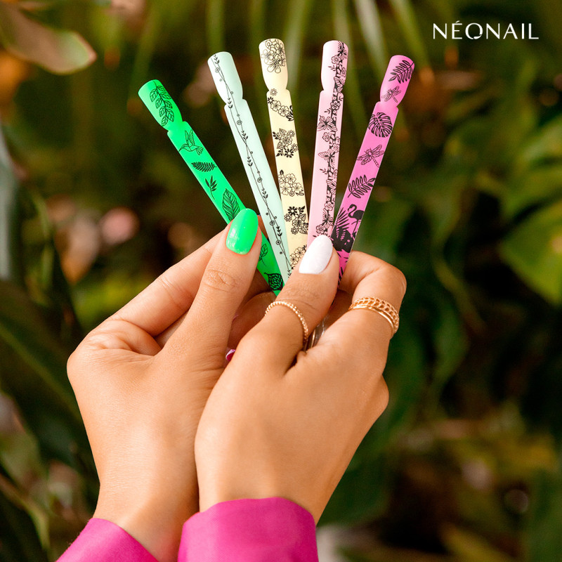 Plaque de stamping - fleurs mariage