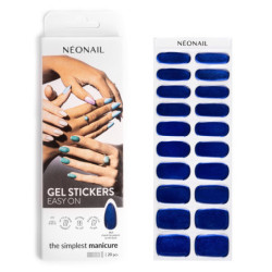 Gel Nail Stickers - manucure bleu nuit