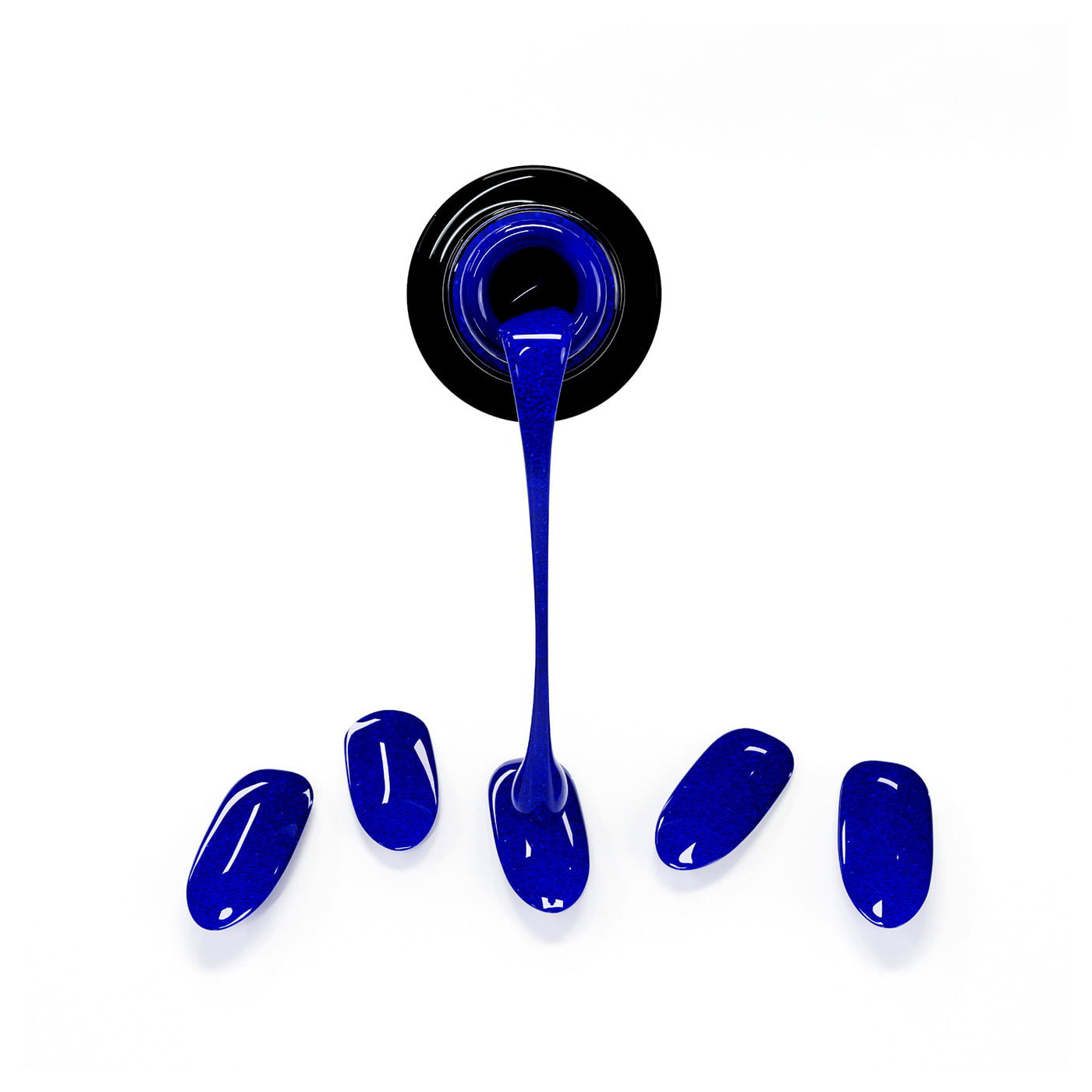 Gel Nail Stickers - manucure bleu nuit