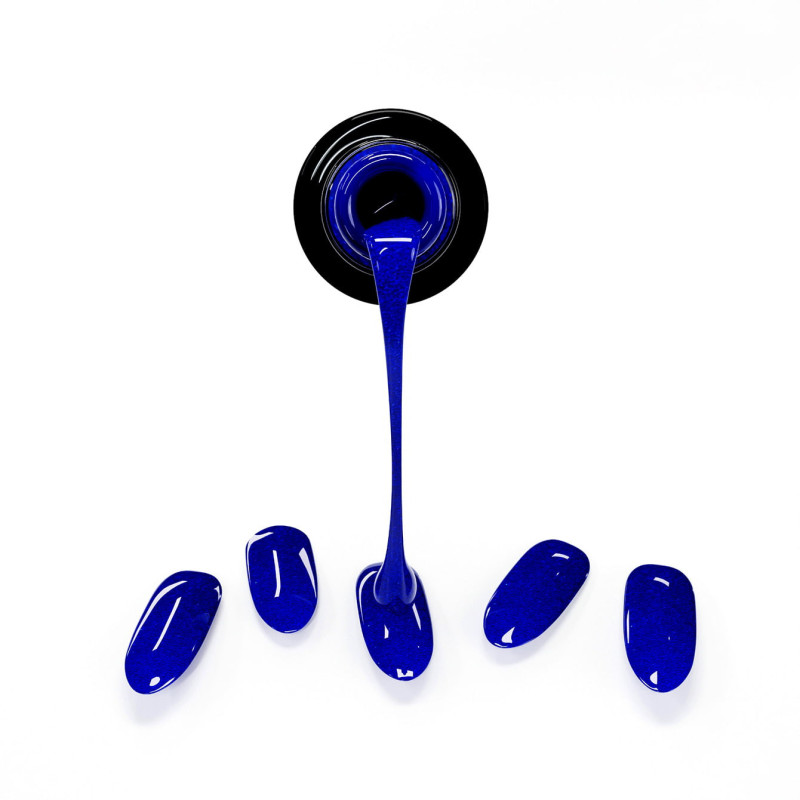 Gel Nail Stickers - manucure bleu nuit