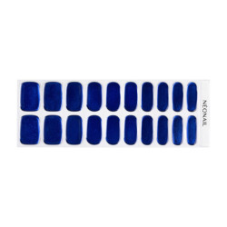 Gel Nail Stickers - manucure bleu nuit