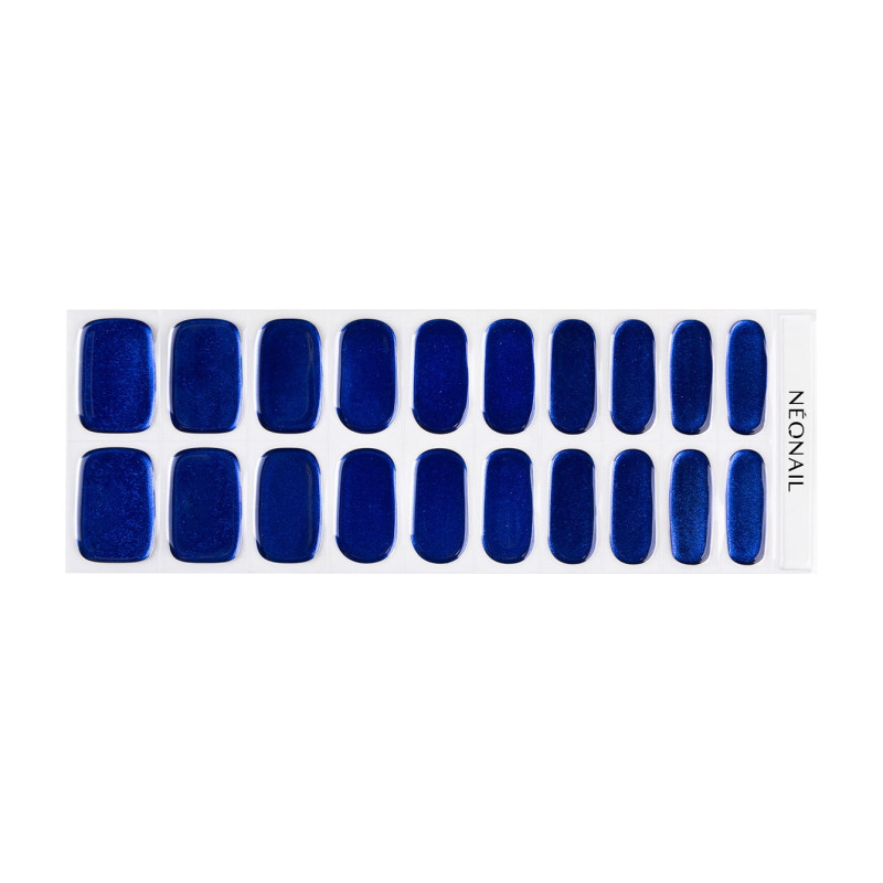 Gel Nail Stickers - manucure bleu nuit