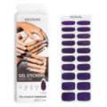 Gel Nail Stickers - manucure violet paillet&eacute;