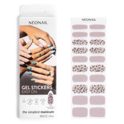 Gel Nail Stickers - manucure nude & panthère Gel Nail Stickers - manucure nude & panthère