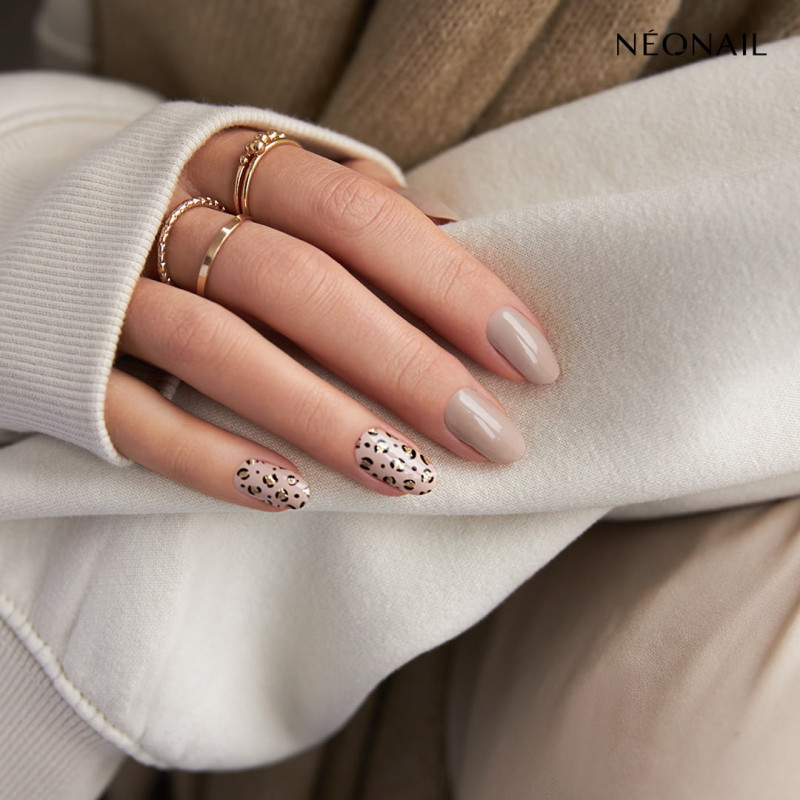 Gel Nail Stickers - manucure nude & panthère Gel Nail Stickers - manucure nude & panthère
