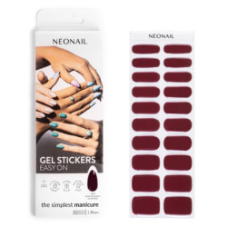 Gel Nail Stickers - manucure rouge cerise