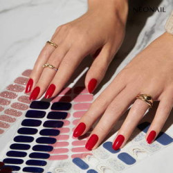 Gel Nail Stickers - manucure rouge cerise