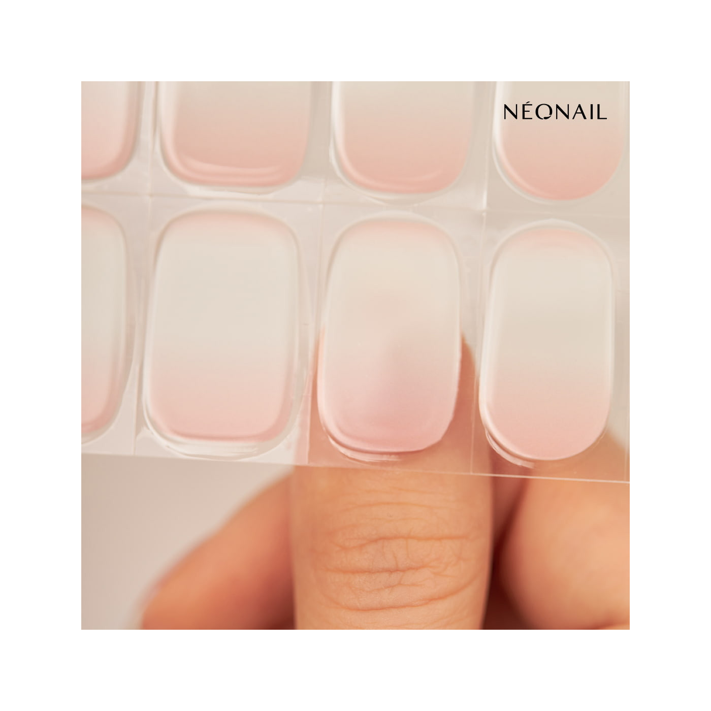 Gel Nail Stickers - manucure baby boomer ombr&eacute;