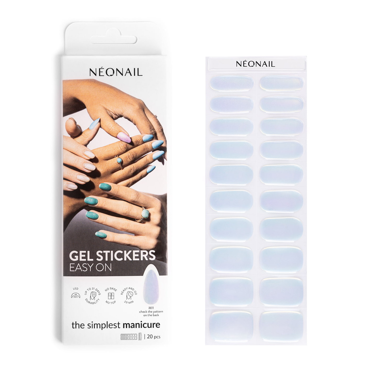 Gel Nail Stickers - manucure nacré Gel Nail Stickers - manucure nacré