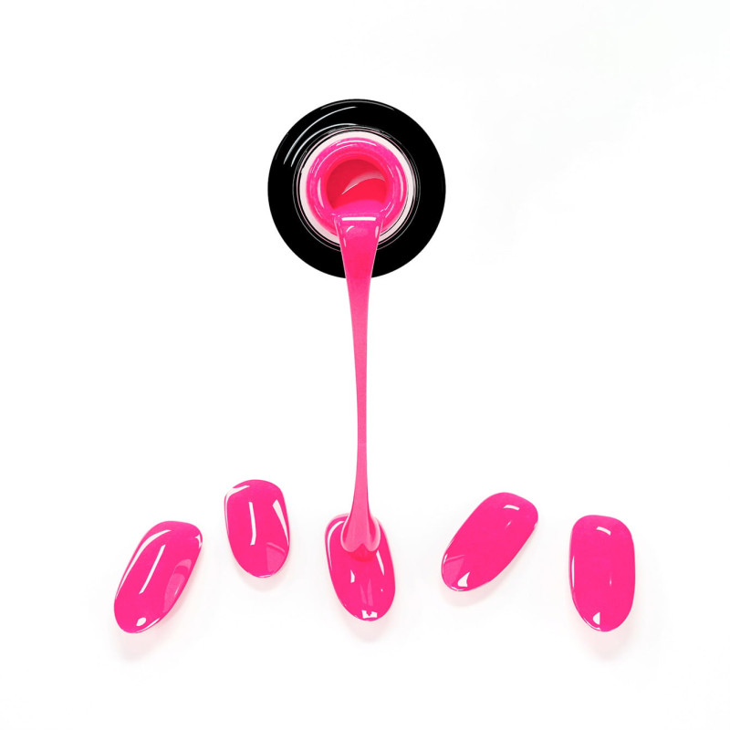 Gel Nail Stickers - p&eacute;dicure rose bonbon