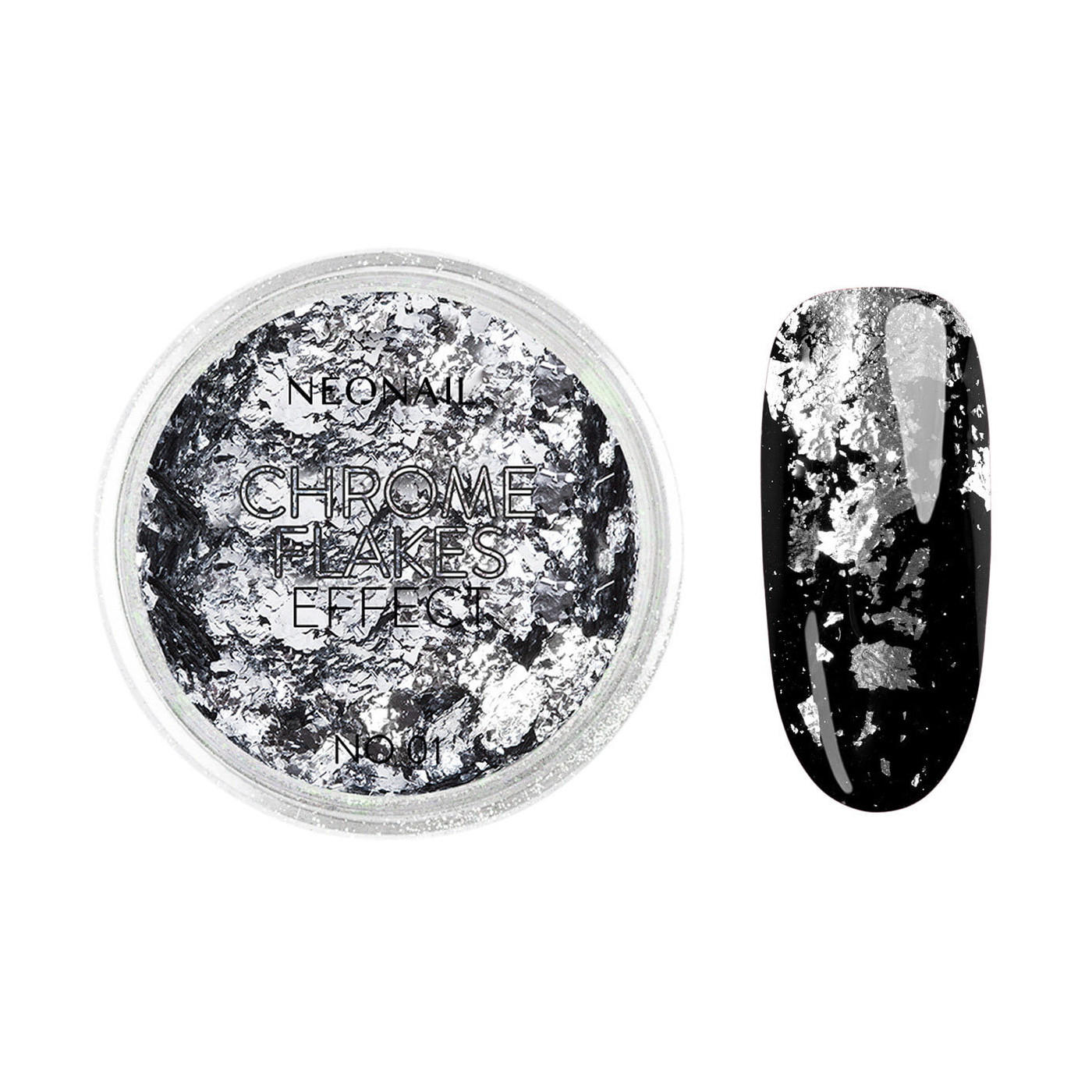 Poudre Chrome Flakes Effect No. 01