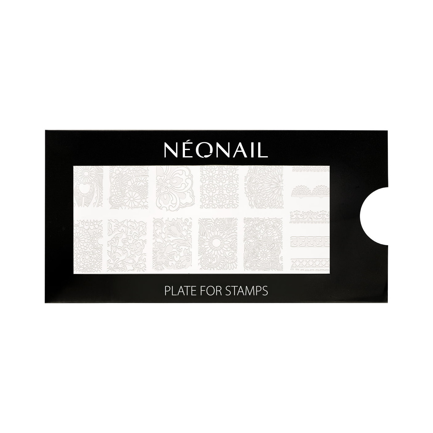 Plaque de stamping - motifs floraux