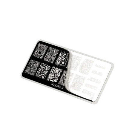 Plaque de stamping - motifs floraux