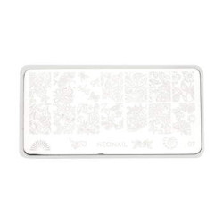 Plaque de stamping - nature & papillons