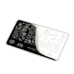 Plaque de stamping - nature florale