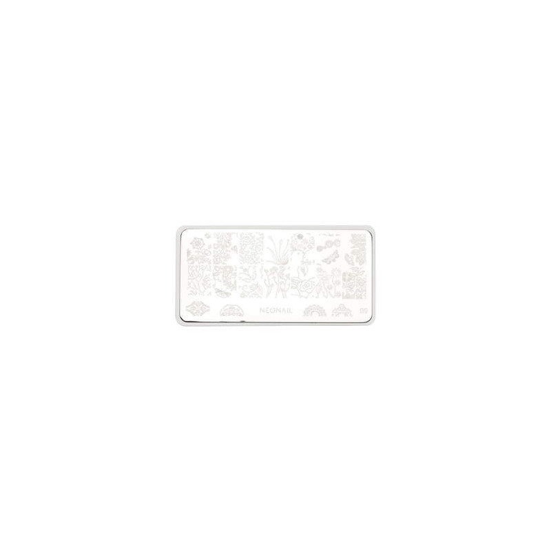 Plaque de stamping - nature florale