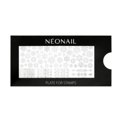 Plaque de stamping - motifs flocons de No&euml;l