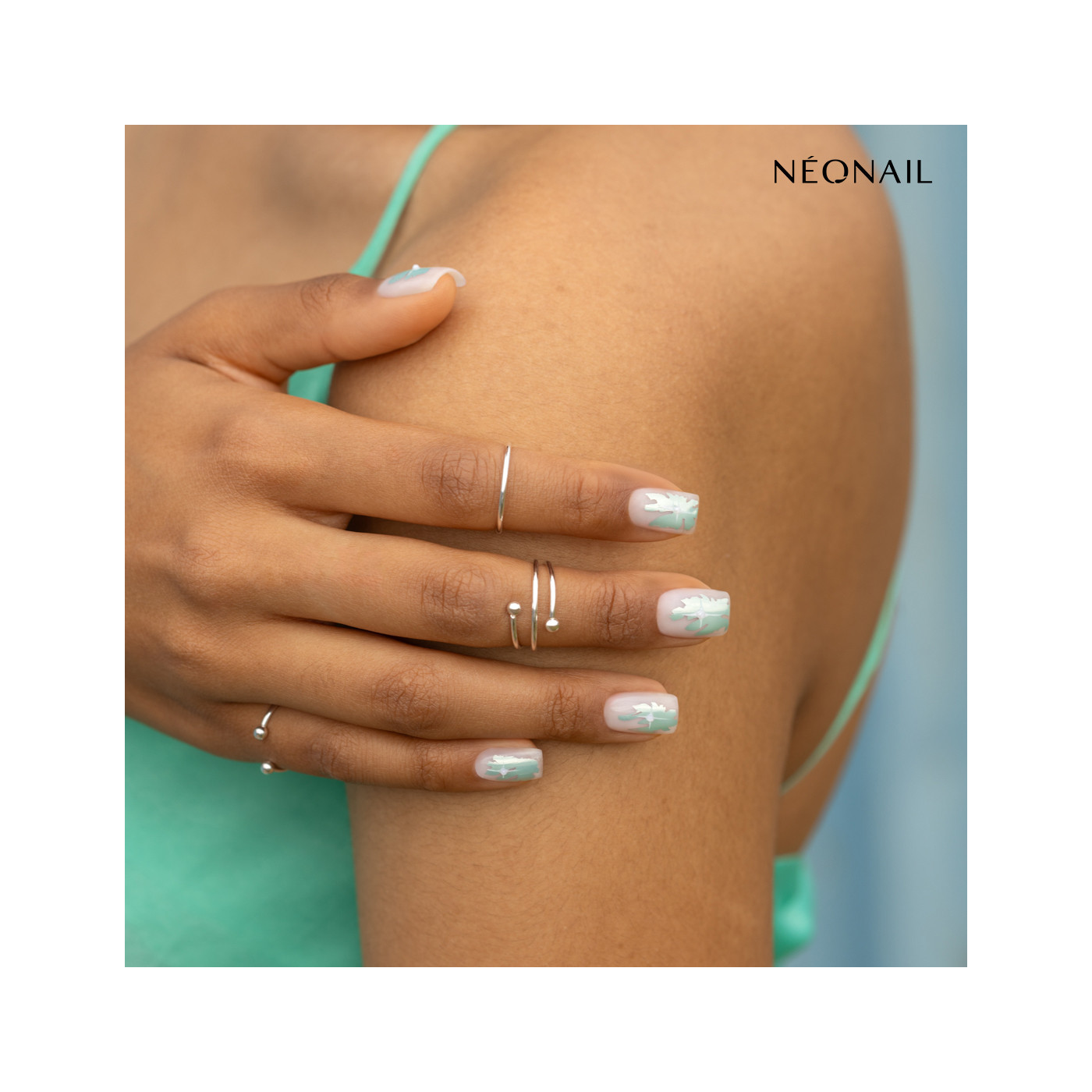 Nail art foil - 29 Pastel mint