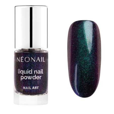 Poudre liquide ongles 6,5 ml - violet / bleu effet metallic