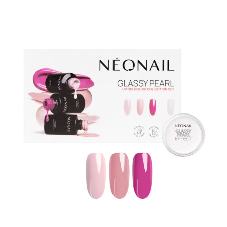 Set de vernis semi-permanents Glassy Pearl