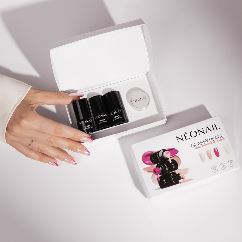 Set de vernis semi-permanents Glassy Pearl