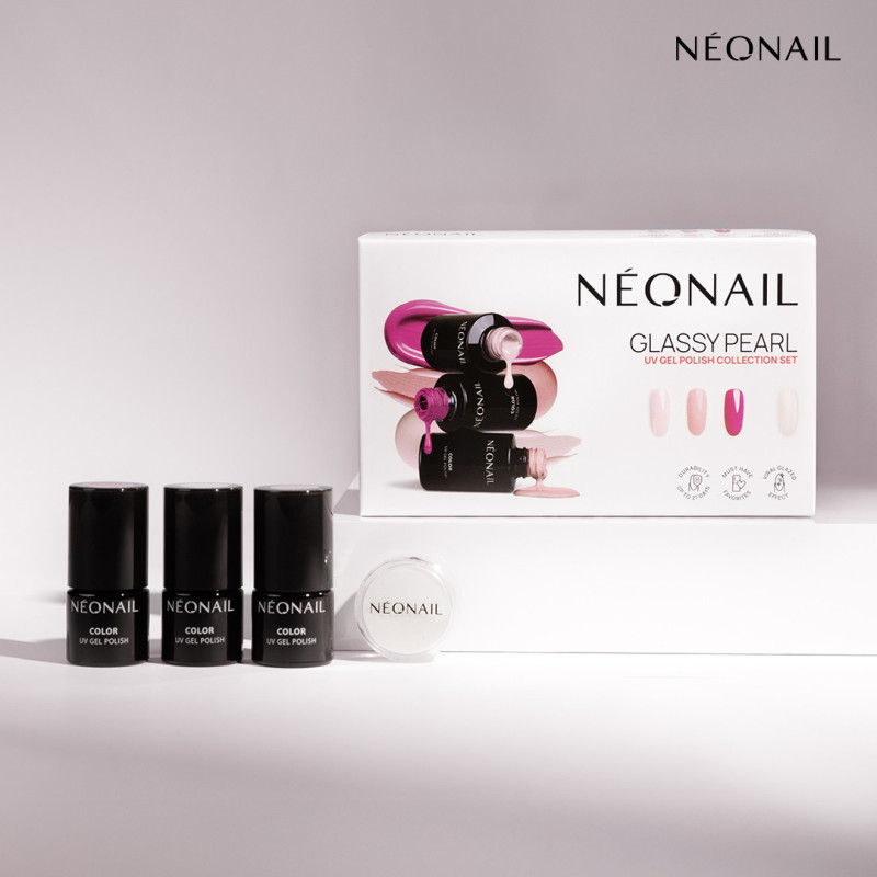 Set de vernis semi-permanents Glassy Pearl