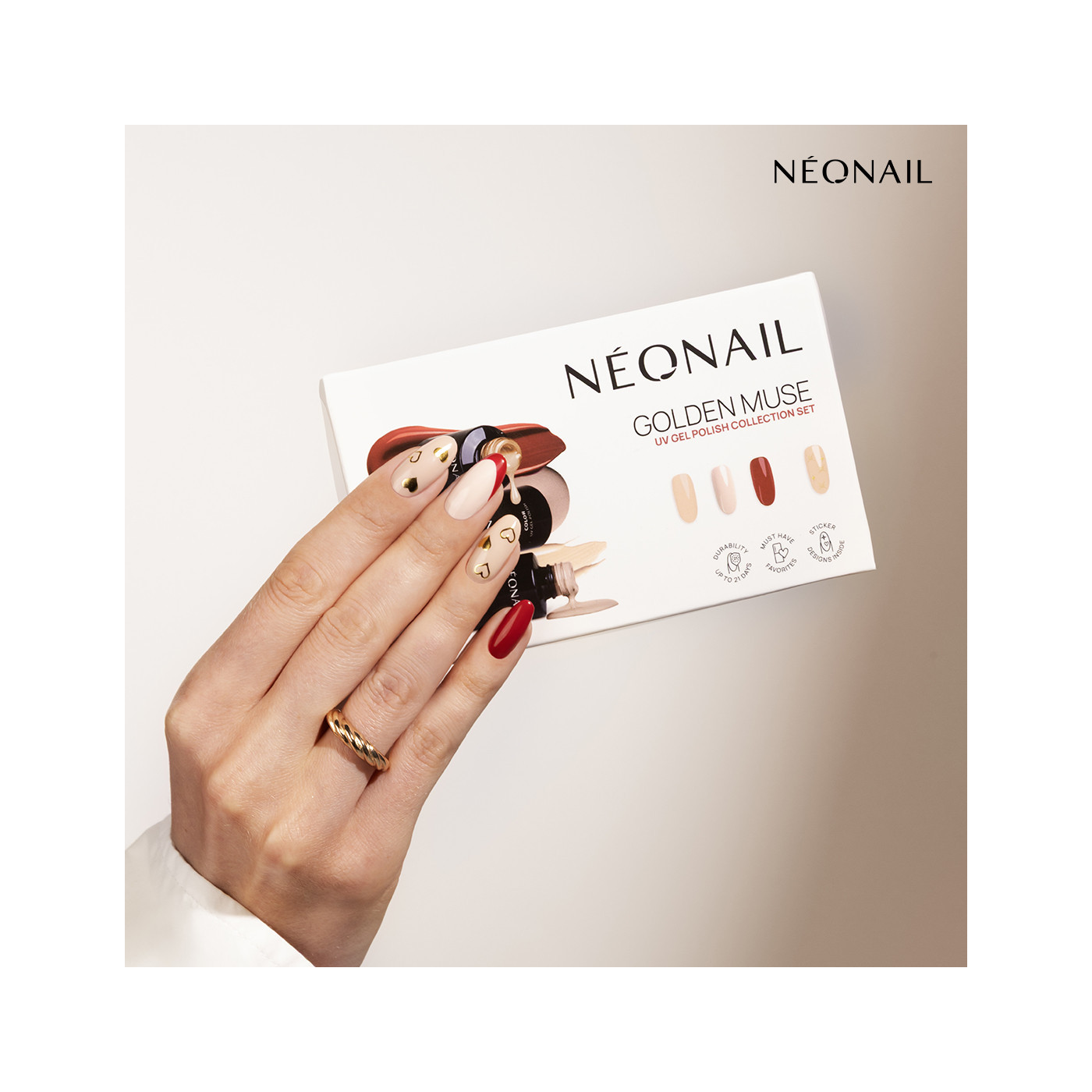 Set de vernis semi-permanents Gold Muse