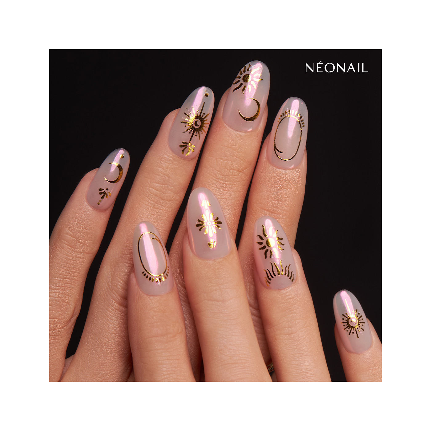 Sitckers ongles nail art - Astro Gold