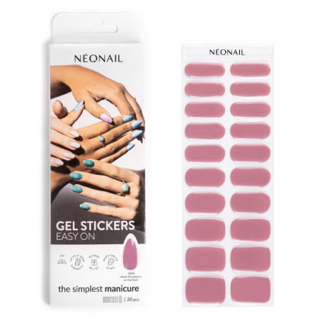 Gel Nail Stickers - manucure p&ecirc;che clair