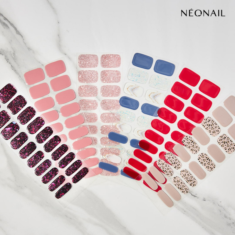 Gel Nail Stickers - manucure p&ecirc;che clair