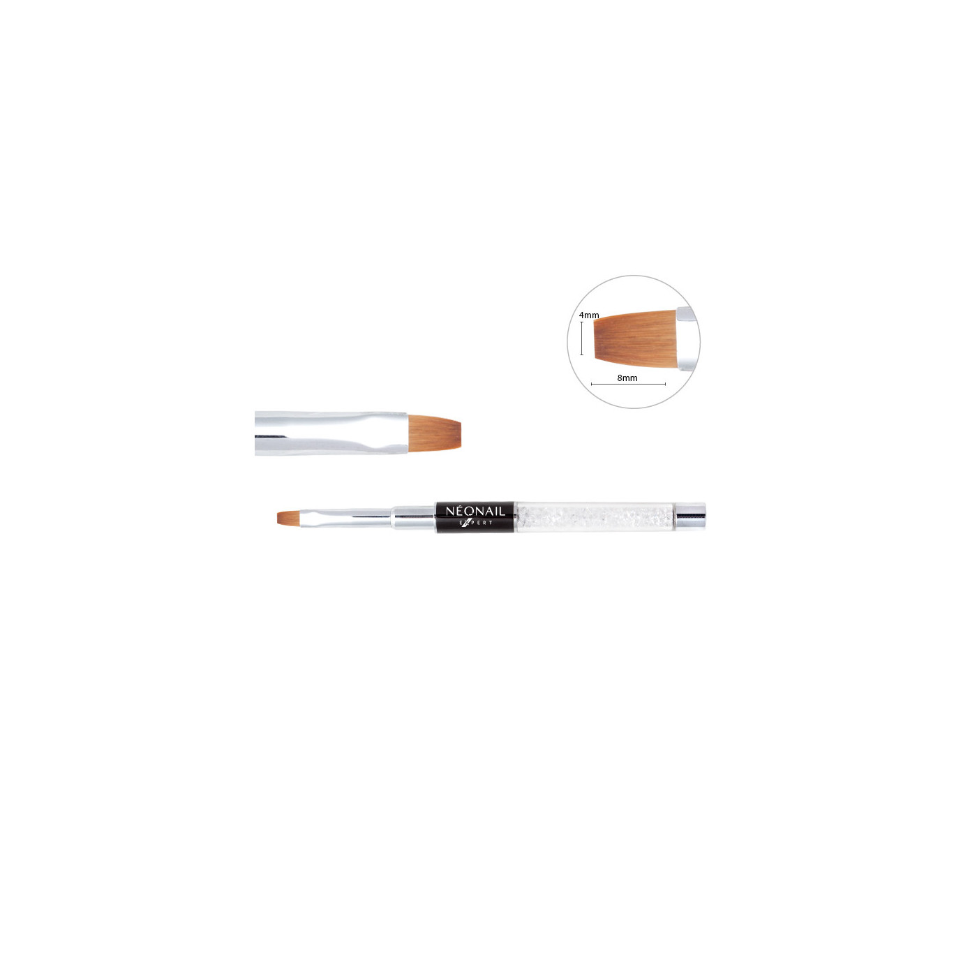 Pinceau pour gel NN Expert - Gel Brush Flat 04