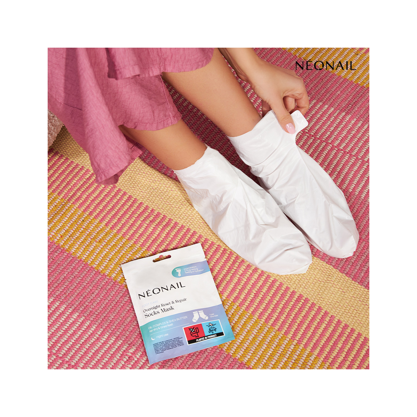 Masque chaussettes pour les pieds de nuit : Overnight Reset & Repair Socks Mask