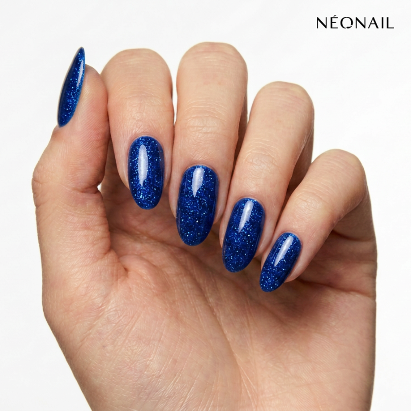 Gel Nail Stickers - manucure bleu nuit