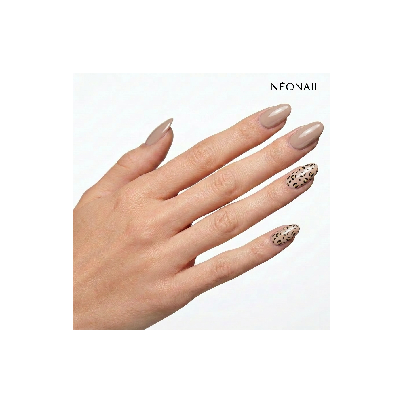 Gel Nail Stickers - manucure nude & panthère Gel Nail Stickers - manucure nude & panthère