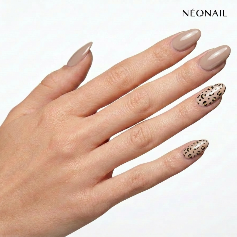 Gel Nail Stickers - manucure nude & panthère Gel Nail Stickers - manucure nude & panthère